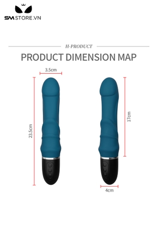 SMT2781 - Máy rung đầu dương vật silicon sạc điện có 10 chế độ