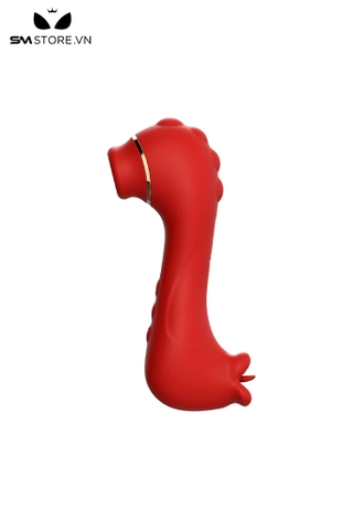 SMT2988 - Máy rung hút liếm 2 đầu ngụy trang sư tử biển nhỏ dài 136mm