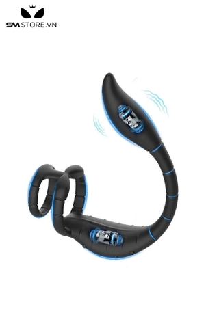 SMT2996 - Vòng đeo gốc dương vật mix anal rung đuôi bò cạp