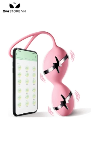 SMT3001 - Trứng rung tình yêu đôi kèm sốc điện có 10 tần số sạc điện