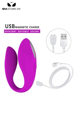 SMT3003 - Trứng rung 2 đầu điều khiển từ xa sạc điện dài 92mm