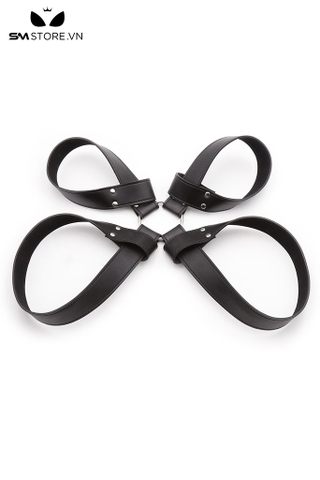 SMT3004 - Cố định tư thế SM thiết kế chữ X với 4 vòng da PU