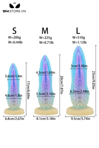 SMT3012 - Đồ chơi hậu môn có xúc tu bạch tuộc silicon có thể bẻ cong