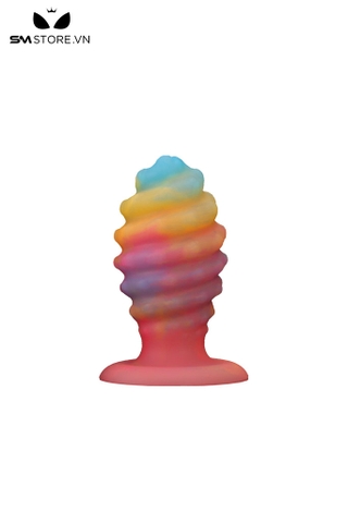 SMT3019 - Anal plug đồ chơi hậu môn ốc biển cầu vồng dạ quang