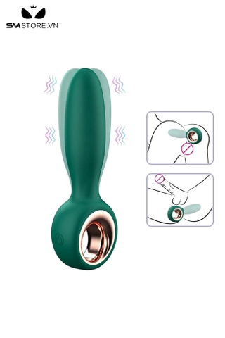 SMT3037 - Máy rung hậu môn silicon có tay cầm sạc điện dài 152mm