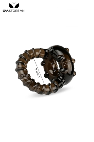 SMT3041 - Vòng đeo tinh hoàn vân ngang silicon đường kính 3,6cm