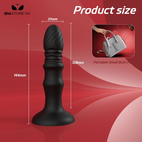 SMT3049 - Máy rung hậu môn điều khiển qua APP có 9 chế độ dài 144mm