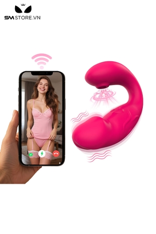 SMT3082 - Máy rung đầu dương vật có 9 tần số hút điều khiển qua APP