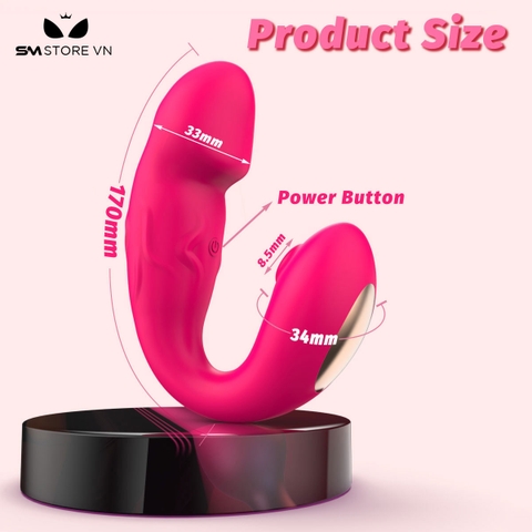 SMT3082 - Máy rung đầu dương vật có 9 tần số hút điều khiển qua APP