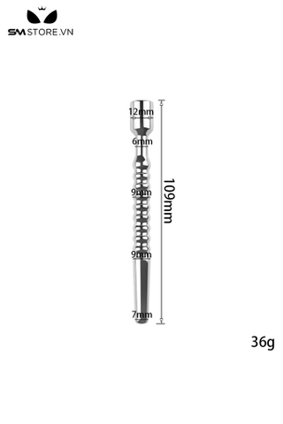 SMT3084 - Sounding inox thông niệu đạo dài 19cm thiết kế bi liền