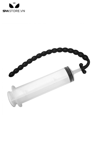 SMT3089 - Đồ chơi niệu đạo silicon chuỗi hạt gắn ống tiêm dài 30cm