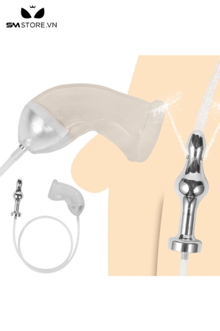 SMT3092 - Dụng cụ thụt rửa hậu môn đầu dương vật dài 10cm