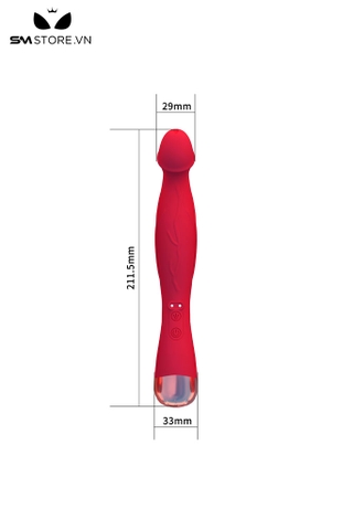 SMT3115 - Dương vật giả rung có 10 tần số sạc điện dài 211mm