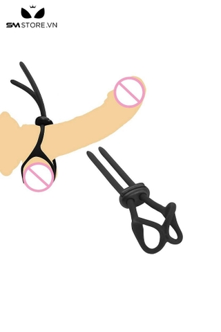 SMT3117 - Vòng đôi đeo tinh hoàn chống xuất tinh sớm có nấc điều chỉnh