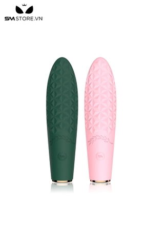 SMT3139 - Máy rung âm vật silicon có 9 tần số họa tiết hoa văn dài 14cm