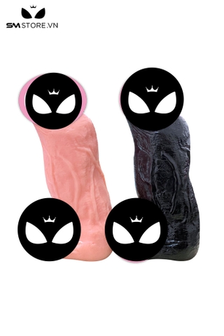 SMT3161 - Dương vật giả khủng lồ silicon có đế hít tường có gân