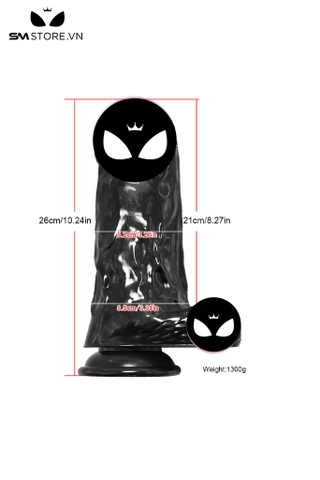 SMT3162 - Dương vật giả khổng lồ silicon đường kính 8.2cm đế dính tường