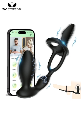 SMT3180 - Máy rung hậu môn và vòng đeo cu có máng điều khiển xa