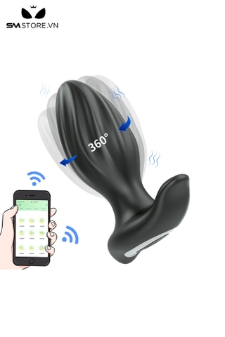 SMT3182 - Máy rung hậu môn silicon xoay 360 độ dài 96mm có 10 chế độ