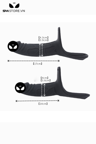 SMT3196 - Dương vật giả rỗng ruột có quần bằng silicon có 2 kích cỡ