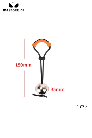 SMT3203 - Tạ đeo tinh hoàn với chuỗi hạt inox đường kính 35mm