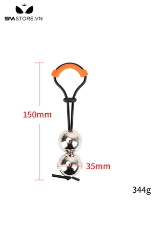 SMT3203 - Tạ đeo tinh hoàn với chuỗi hạt inox đường kính 35mm
