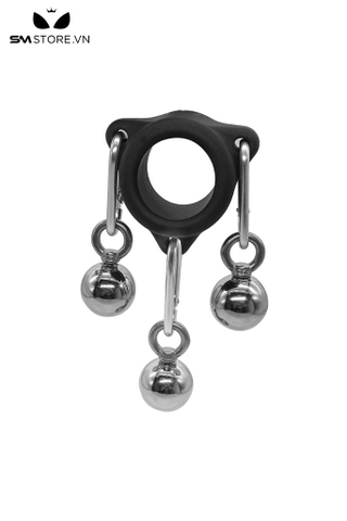 SMT3220 - Tạ đeo tinh hoàn silicon co giãn với chuỗi bi trong inox