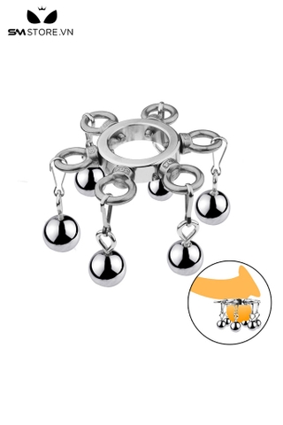 SMT3221 - Vòng đeo tinh hoàn inox đinh tháo rời kéo dài bìu và 3 size