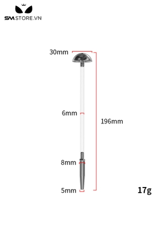 SMT3255 - Dụng cụ sounding silicon thông lỗ tiểu có lỗ ở đầu tháo rời