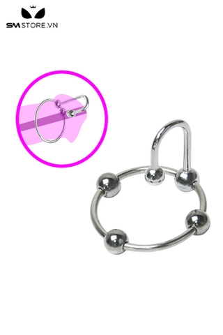 SMT3242 -Vòng đeo cu inox có bi và móc nối thiết kế 4 bi và 5 kích cỡ