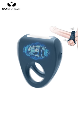 SMT3249 - Vòng đeo dương vật silicon có 10 chế độ sạc điện dài 73mm