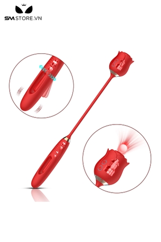 SMT3250 - Máy rung 2 đầu hoa hồng và đầu dương vật dài 46cm