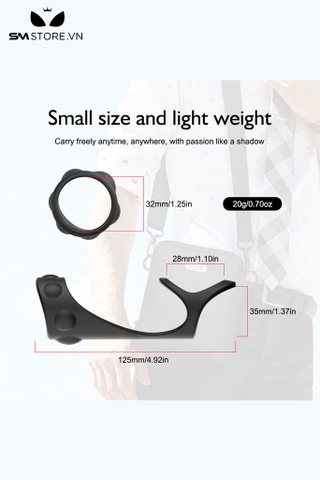 SMT3251 -  Vòng đeo dương vật đôi bằng silicon có bi nổi đầu