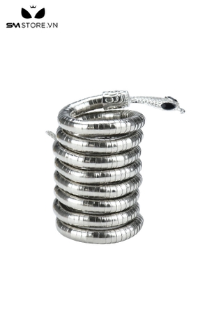 SMT3254 - Vòng đeo dương vật inox ngụy trang con rắn dài 89cm