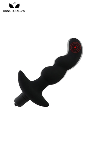 SMT3264 - Đồ chơi hậu môn silicon có 3 tầng có 10 tần số dài 16cm