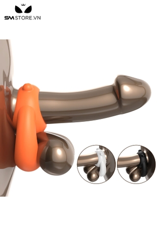 SMT3266 - Vòng cao su đeo dương vật hình tai gấu dài 7cm
