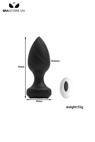 SMT3269 - Máy rung hậu môn điều khiển từ xa có 10 tần số vân ngang