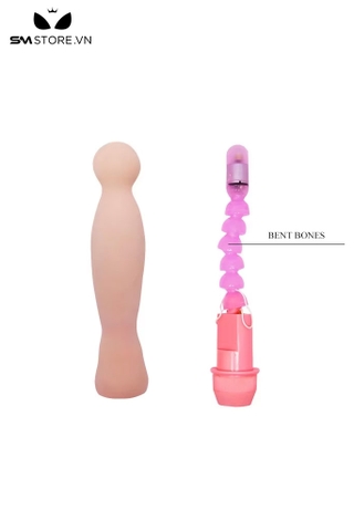 SMT3294 - Máy rung giá rẻ silicon dạng cong có 1 bi trên dài 22cm