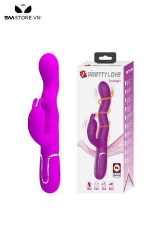 SMT3304 - Máy rung xoay tai thỏ Pretty Love thanh cong dài 249mm