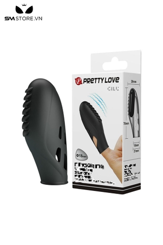 SMT3306 - Ngón tay rung Pretty Love có gai nổi và lỗ thoáng khí dài 78mm