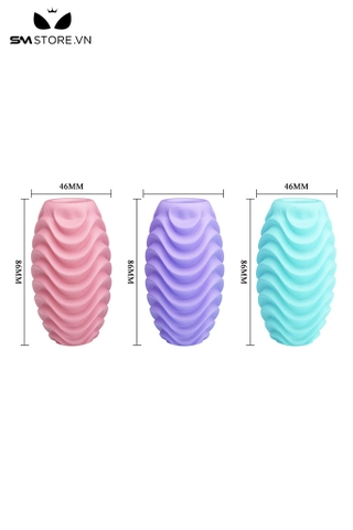 SMT3322 - Cốc thủ dâm mini giá rẻ Pretty Love vân sóng nước dài 86mm