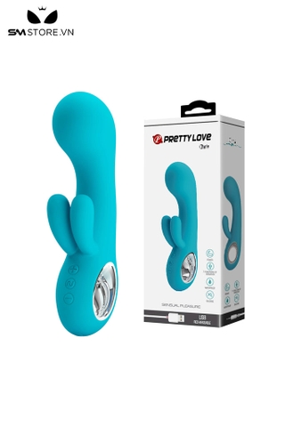 SMT3335 - Máy rung đầu dương vật tai thỏ silicon Pretty Love dài 154mm