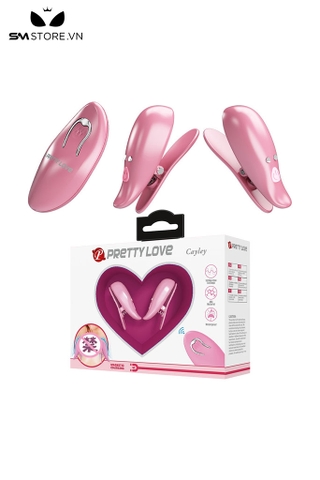 SMT3337 -  Kẹp núm vú rung Pretty Love điều khiển từ xa dài 51mm