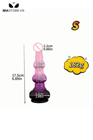 SMT3359 - Cu giả đế hít tường silicon co giãn phình ở giữa có 3 size