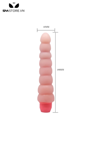 SMT3365 - Anal bead máy rung hậu môn silicon có khớp nối dài 19cm