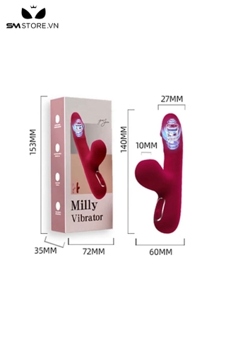 SMT3370 - Máy rung đầu dương vật mix nhánh hút âm đạo dài 14cm