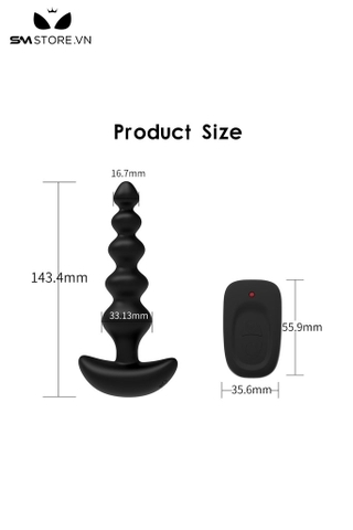 SMT3379 - Anal bead chuỗi hạt điều khiển từ xa đế thuyền dài 143mm
