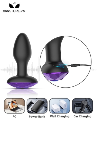 SMT3382 - Máy rung hậu môn xoay 360 độ có 10 tần số dài 10,6cm