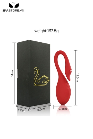 SMT3386 - Trứng rung ngụy trang thiên nga mix sốc điện dài 12.6cm