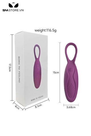 SMT3421 - Trứng rung tình yêu mini có 10 tần số sạc điện dài 15cm